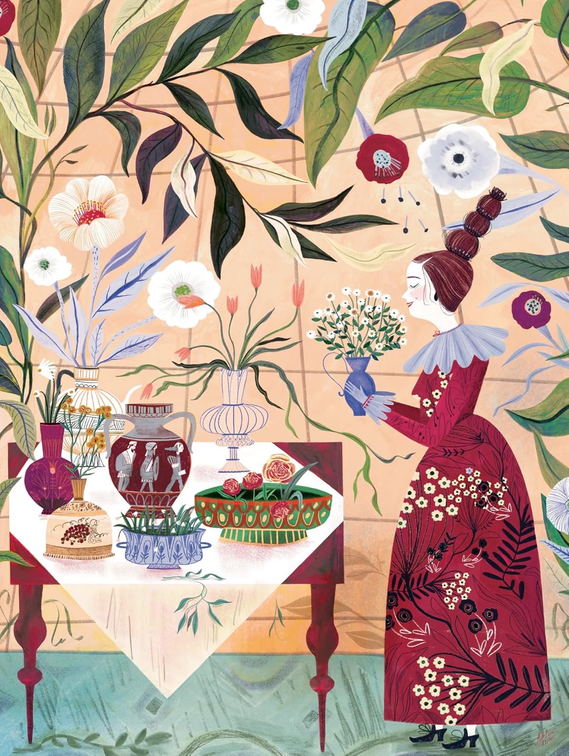 New York Puzzle Company - Plant Lady - 1000 Piece Jigsaw Puzzle