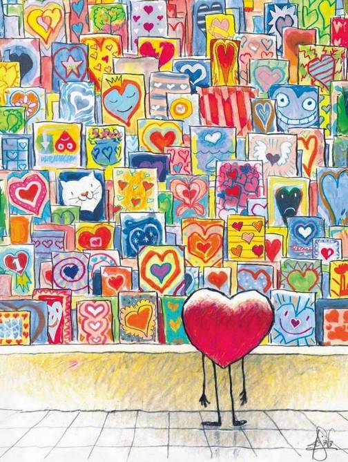 New York Puzzle Company - Heart Trouble - 1000 Piece Jigsaw Puzzle