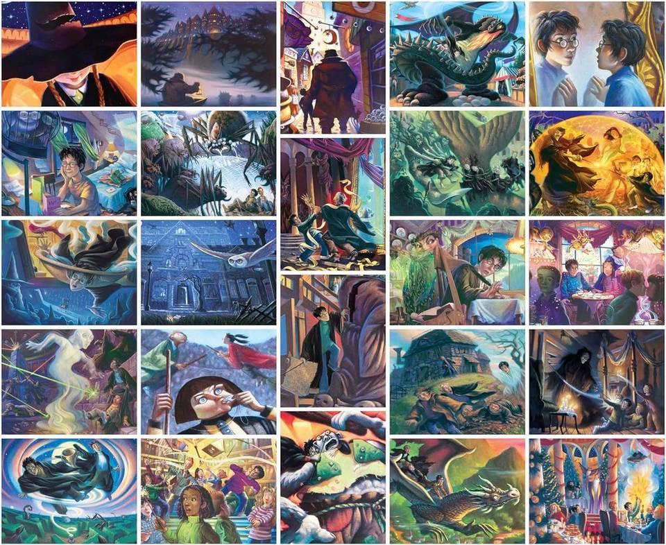 New York Puzzle Company - Harry Potter - Advent Calendar - 24 x 100 Piece