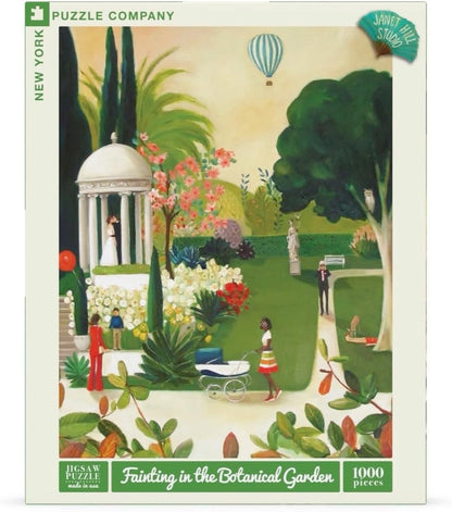 New York Puzzle Company - Fainting in the Botanical Garden - 1000 Piece Jigsaw Puzzle