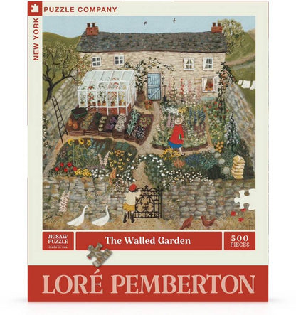 New York Puzzle Company - The Walled Garden - 500 Piece Jigsaw Puzzle