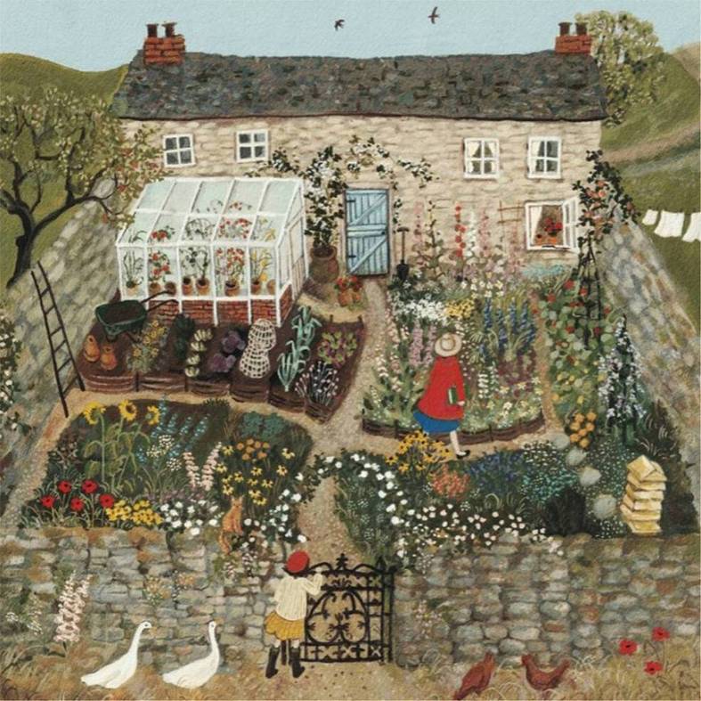 New York Puzzle Company - The Walled Garden - 500 Piece Jigsaw Puzzle