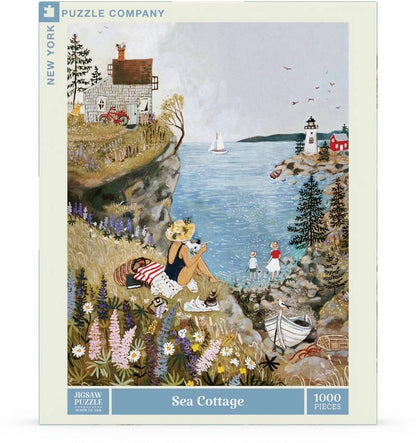 New York Puzzle Company - Sea Cottage - 1000 Piece Jigsaw Puzzle