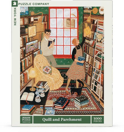 New York Puzzle Company - Quill and Parchment - 1000 Piece Jigsaw Puzzle