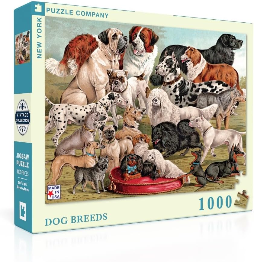 New York Puzzle Company Dog Show, 500-piece jigsaw puzzle box front