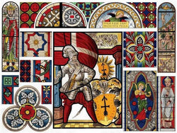 New York Puzzle Company - Stained Glass - 1000 Piece Jigsaw Puzzle