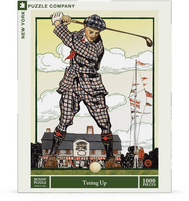 New York Puzzle Company - Teeing up - 1000 Piece Jigsaw Puzzle