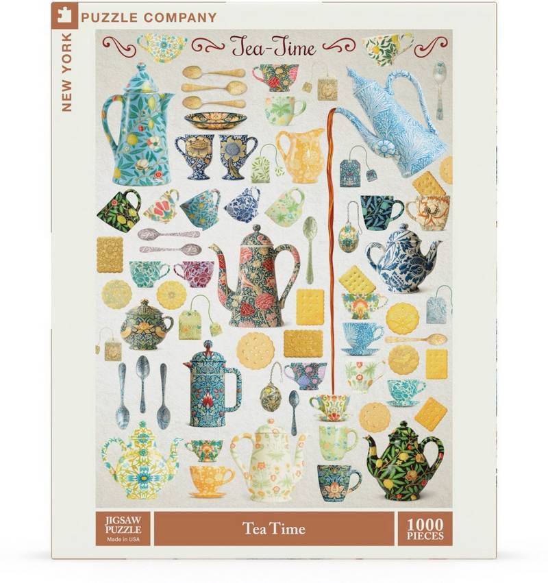 New York Puzzle Company - Tea Time - 1000 Piece Jigsaw Puzzle