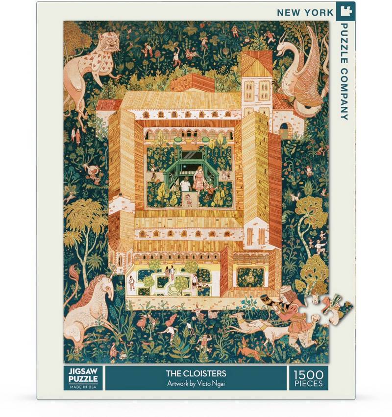 New York Puzzle Company - The Cloisters - 1500 Piece Jigsaw Puzzle