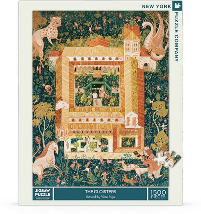 New York Puzzle Company - The Cloisters - 1500 Piece Jigsaw Puzzle