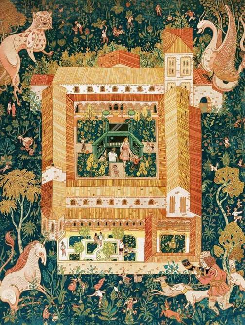 New York Puzzle Company - The Cloisters - 1500 Piece Jigsaw Puzzle