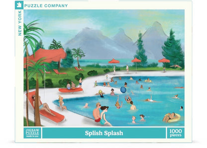 New York Puzzle Company - Splish Splash - 1000 Piece Jigsaw Puzzle