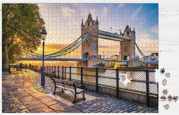 Puzzlescapes - Tower Bridge London - 1000 Piece Jigsaw Puzzle