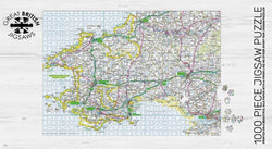 Great British Jigsaws Pieceful Maps - Pembrokeshire, 1000-piece jigsaw puzzle artwork