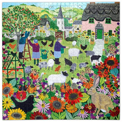 Eeboo - Village Orchard - 1000 Piece Jigsaw Puzzle