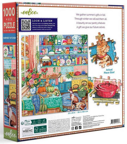 Eeboo - Harvest Kitchen - 1000 Piece Jigsaw Puzzle