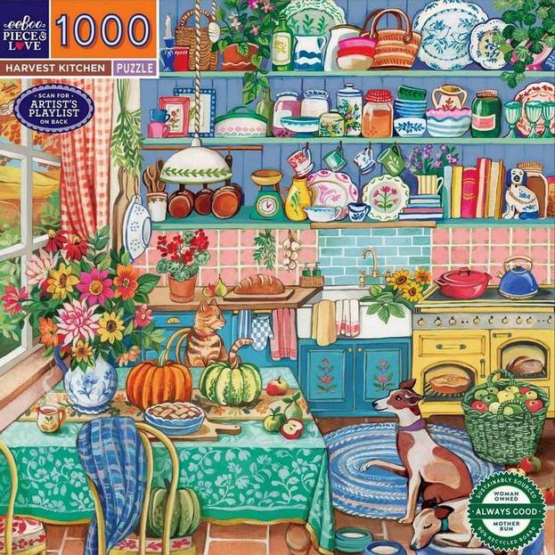 Eeboo - Harvest Kitchen - 1000 Piece Jigsaw Puzzle