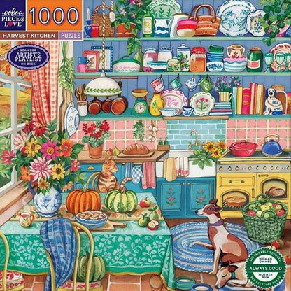 Eeboo - Harvest Kitchen - 1000 Piece Jigsaw Puzzle