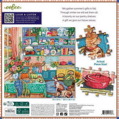 Eeboo - Harvest Kitchen - 1000 Piece Jigsaw Puzzle