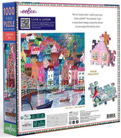 Eeboo - Scottish Isle - 1000 Piece Jigsaw Puzzle