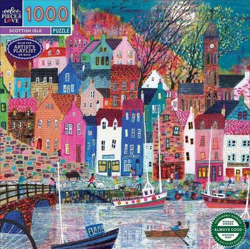 Eeboo - Scottish Isle - 1000 Piece Jigsaw Puzzle