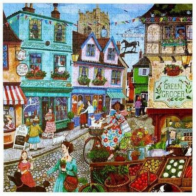 Eeboo - Village by the Sea - 1000 Piece Jigsaw Puzzle