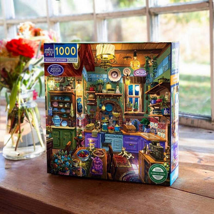 Eeboo - Midnight Kitchen - 1000 Piece Jigsaw Puzzle
