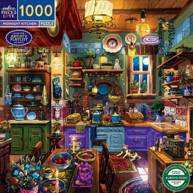 Eeboo - Midnight Kitchen - 1000 Piece Jigsaw Puzzle