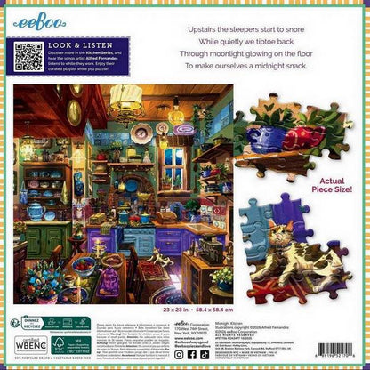 Eeboo - Midnight Kitchen - 1000 Piece Jigsaw Puzzle