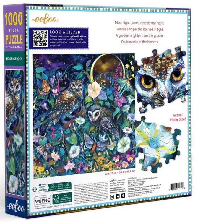 Eeboo - Moon Garden - 1000 Piece Jigsaw Puzzle