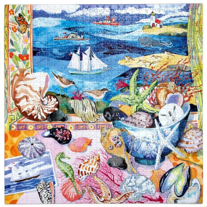 Eeboo - Seashells by the Shore - 1000 Piece Jigsaw Puzzle