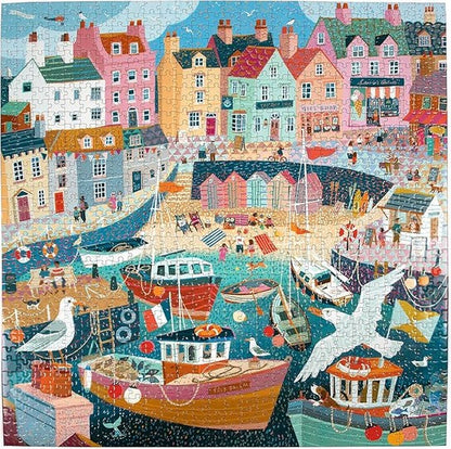 Eeboo - Seaside Harbor - 1000 Piece Jigsaw Puzzle