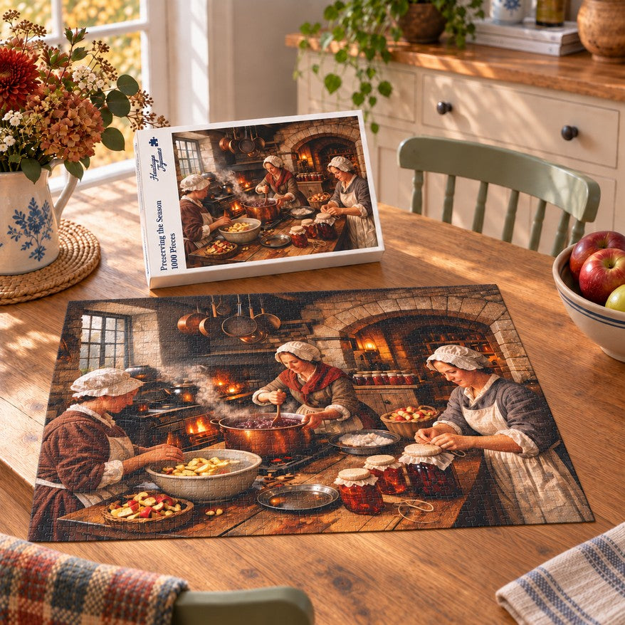 Heritage Jigsaws Preserving the Season, 1000-piece jigsaw puzzle lifestyle image
