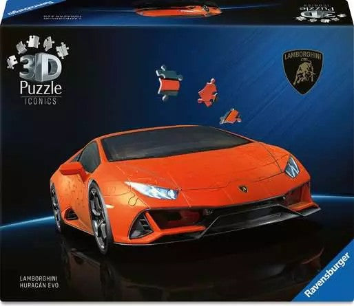 Ravensburger - Iconics - Lamborghini Huracan Evo - 108 Piece 3D Jigsaw Puzzle