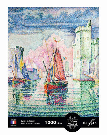Calypto - Paul Signac - Entree du port de La Rochelle - 1000 Piece Jigsaw Puzzle