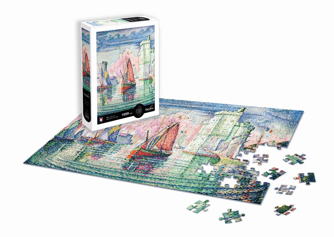 Calypto - Paul Signac - Entree du port de La Rochelle - 1000 Piece Jigsaw Puzzle