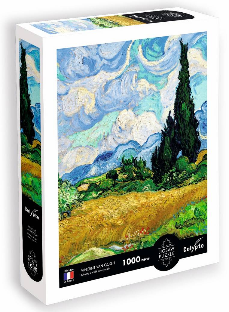 Calypto - Vincent van Gogh - Champ de ble avec Cypres - 1000 Piece Jigsaw Puzzle