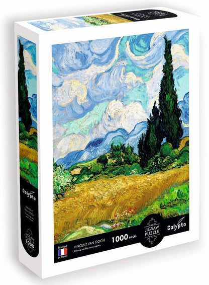 Calypto - Vincent van Gogh - Champ de ble avec Cypres - 1000 Piece Jigsaw Puzzle