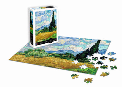 Calypto - Vincent van Gogh - Champ de ble avec Cypres - 1000 Piece Jigsaw Puzzle