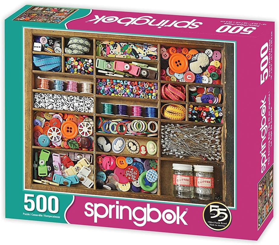 Springbok - The Sewing Box - 500 Piece Jigsaw Puzzle