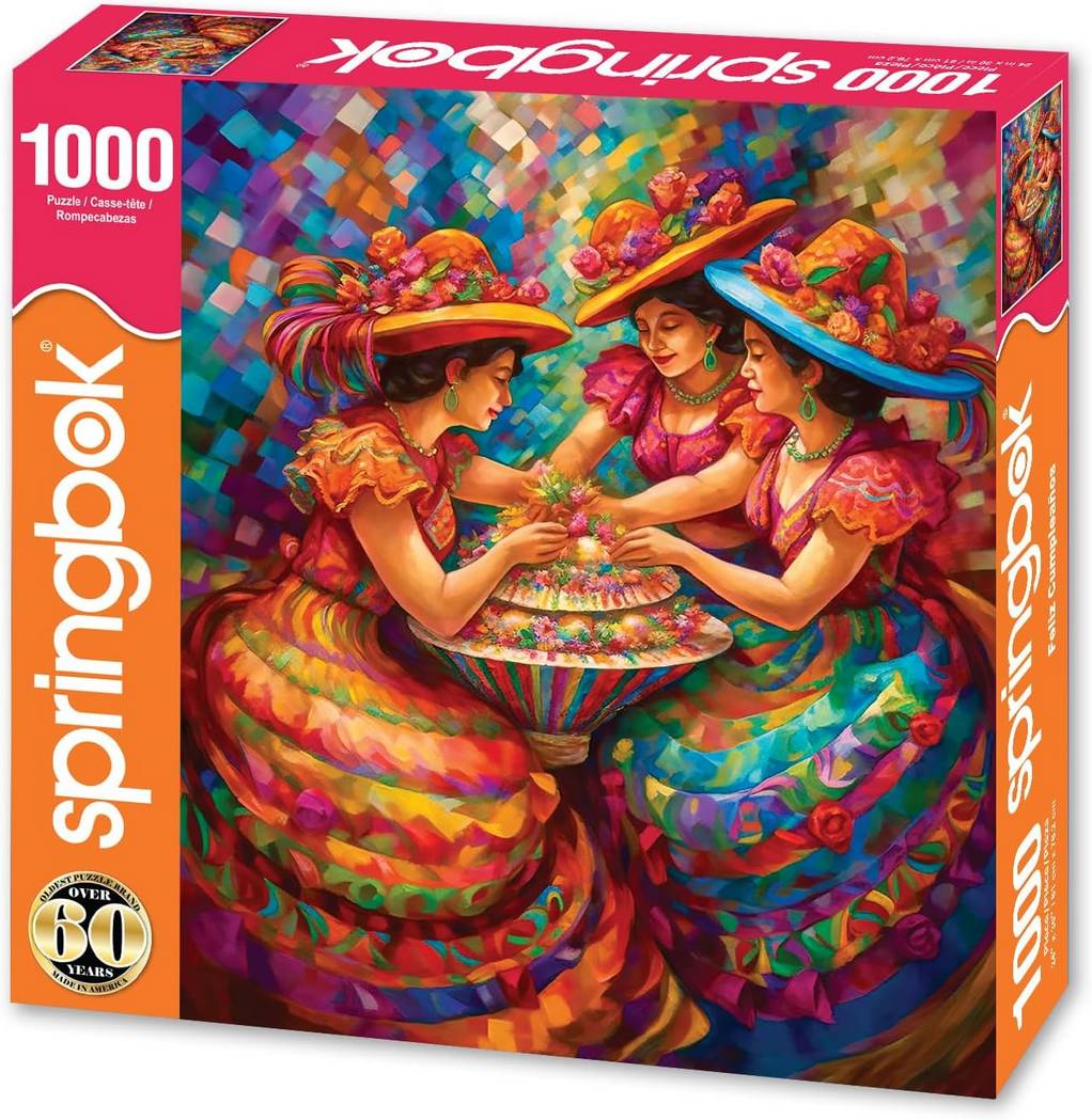 Springbok - Felize Cumpleanos - 1000 Piece Jigsaw Puzzle