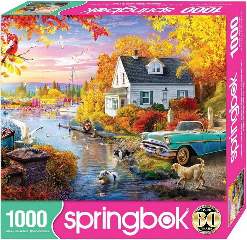 Springbok - Lakeside Fall Retreat - 1000 Piece Jigsaw Puzzle