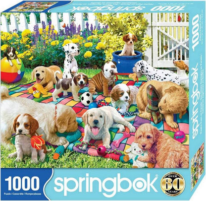 Springbok - Playful Pups On Parade - 1000 Piece Jigsaw Puzzle