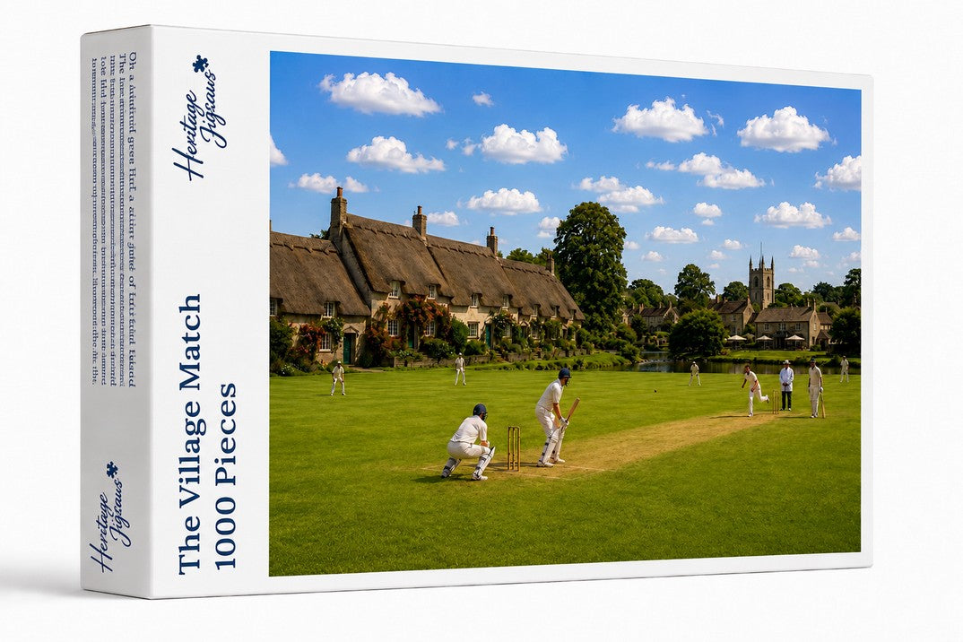 Heritage Jigsaws - The Village Match - 1000 Piece Jigsaw Puzzle