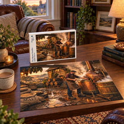 Heritage Jigsaws The Master Distiller, 1000-piece jigsaw puzzle lifestyle image