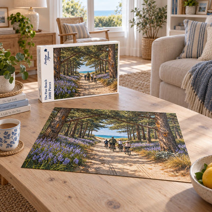 Heritage Jigsaws The Pine Beach, 1000-piece jigsaw puzzle lifestyle image