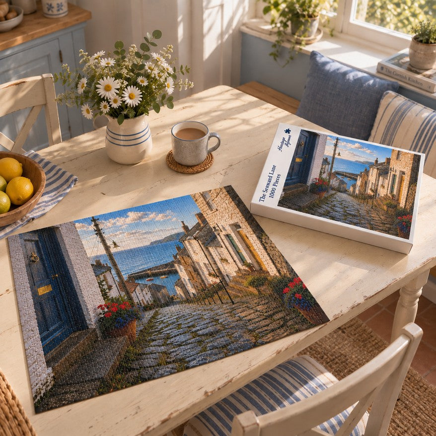 Heritage Jigsaws The Seaward Lane, 1000-piece jigsaw puzzle lifestyle image