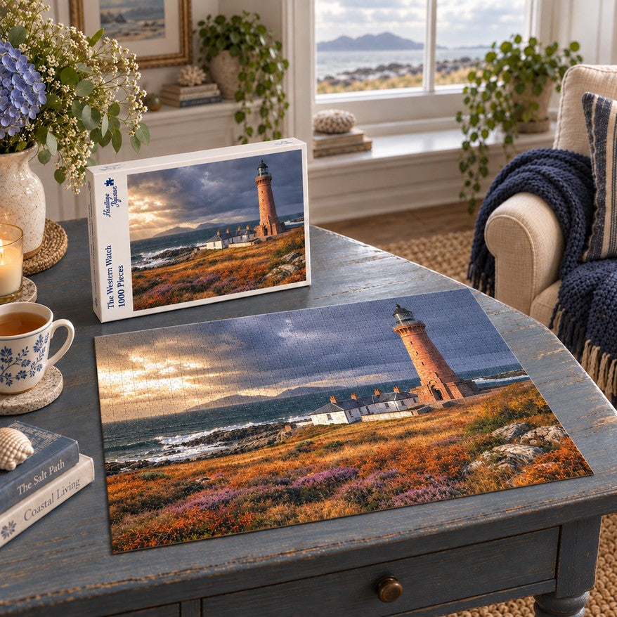 Heritage Jigsaws The Western Watch, 1000-piece jigsaw puzzle lifestyle image