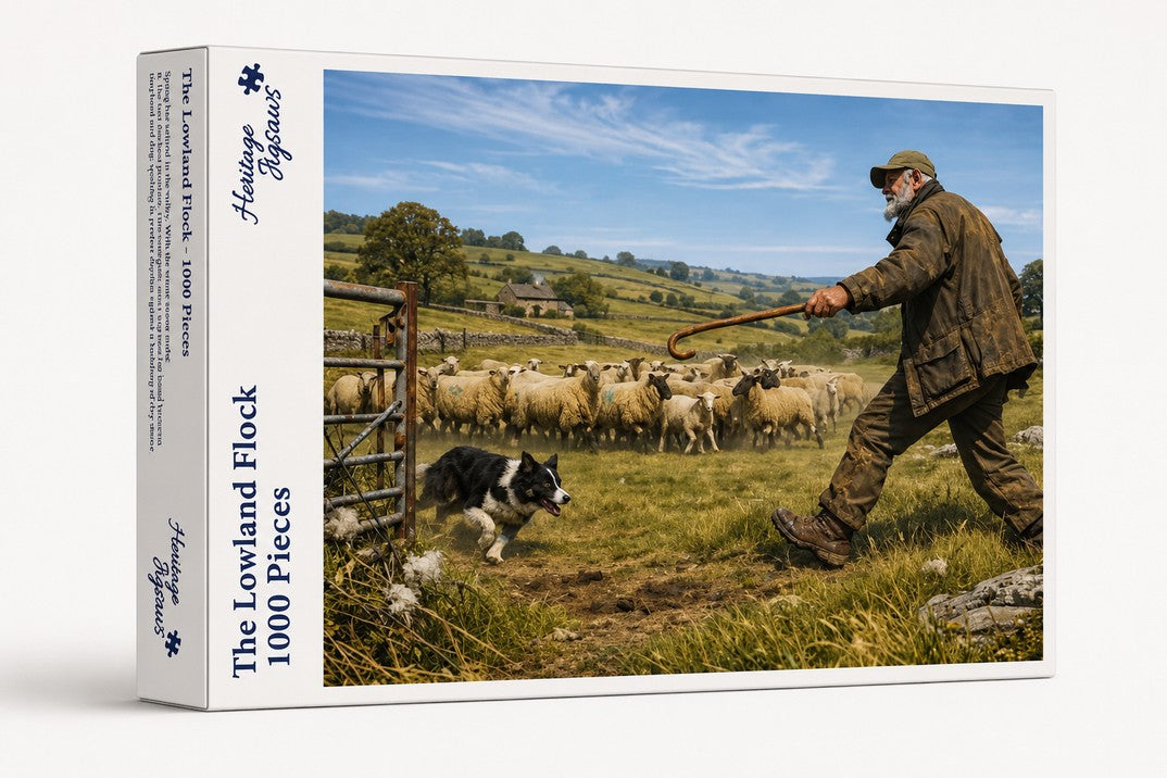 Heritage Jigsaws - The Lowland Flock - 1000 Piece Jigsaw Puzzle