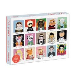 Happily Puzzles - Cat Icons - 1000 Piece Jigsaw Puzzle